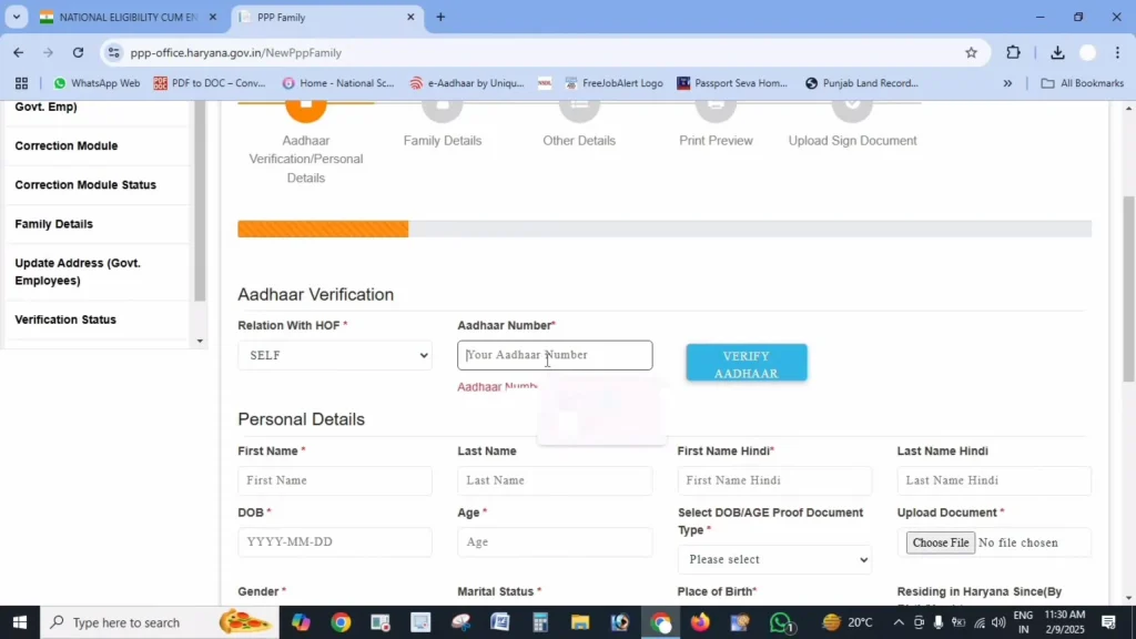 Select the “Status Check